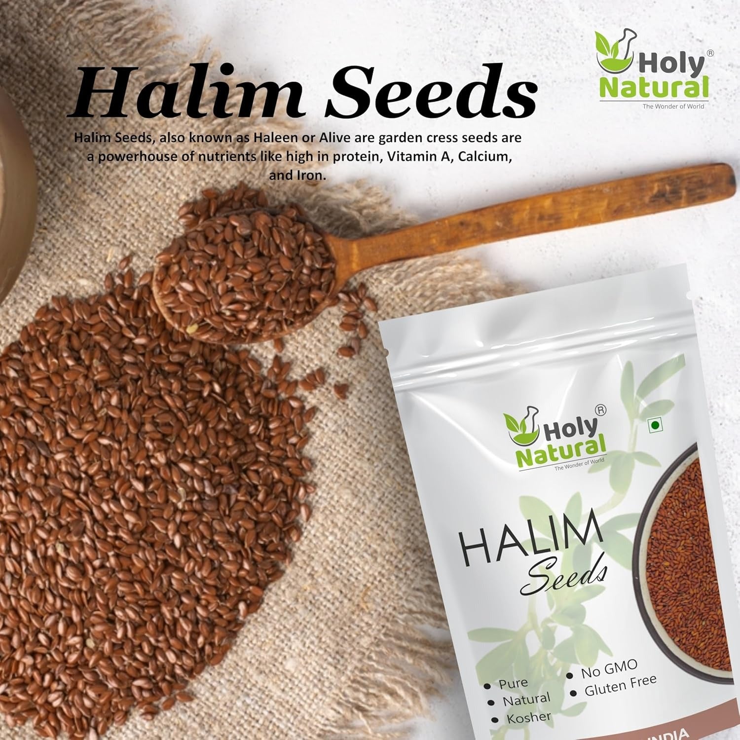 Holy Natural Halim Seeds - 500 gms