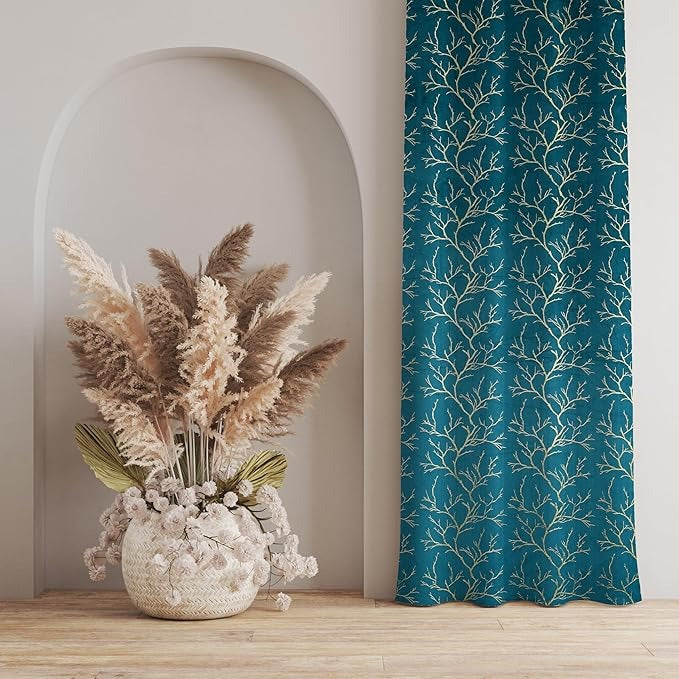 Homefab India Velvet Curtain Room Darkening Long Door 9 feet