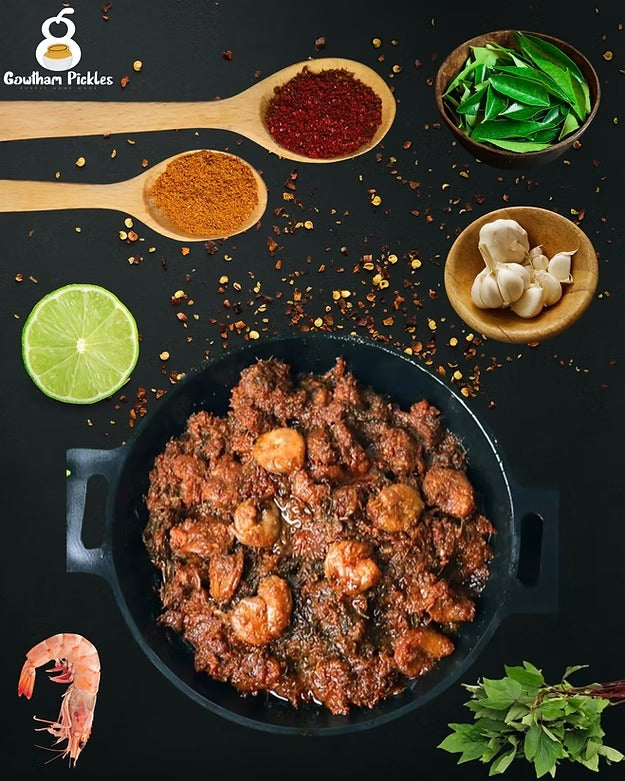 Gowtham Pickles Prawns Gongura