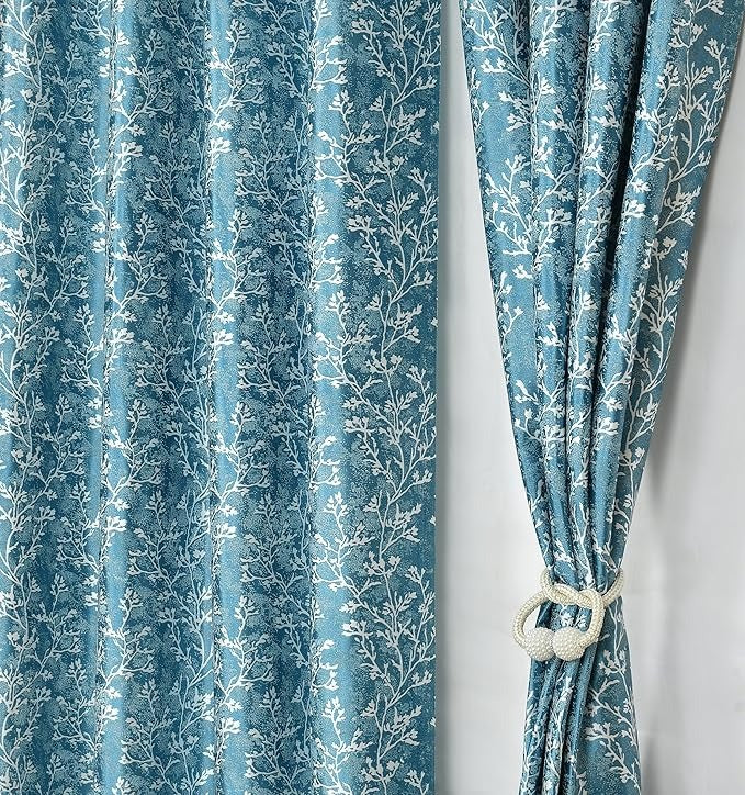 Homefab India 2 Piece Grommet Style Polyester Door Curtain 7 feet