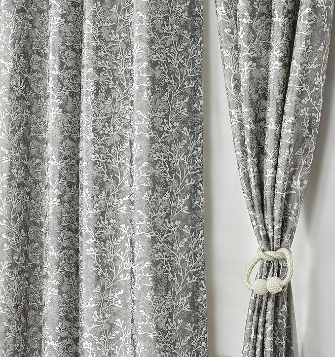 Homefab India 2 Piece Grommet Style Polyester Long Door Curtain 9 feet