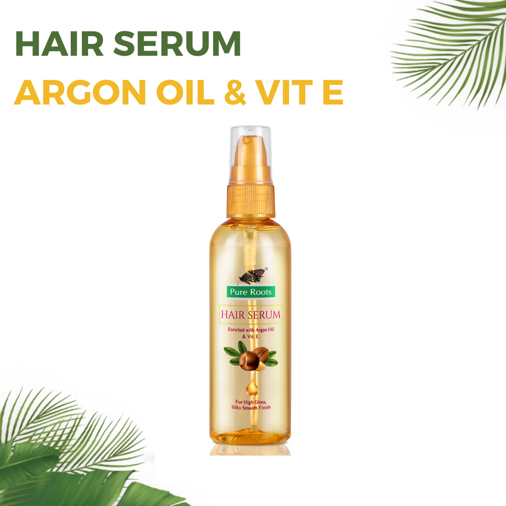 Pure Roots Hair Serum With Argan Oil & Vitamin E - 100ml