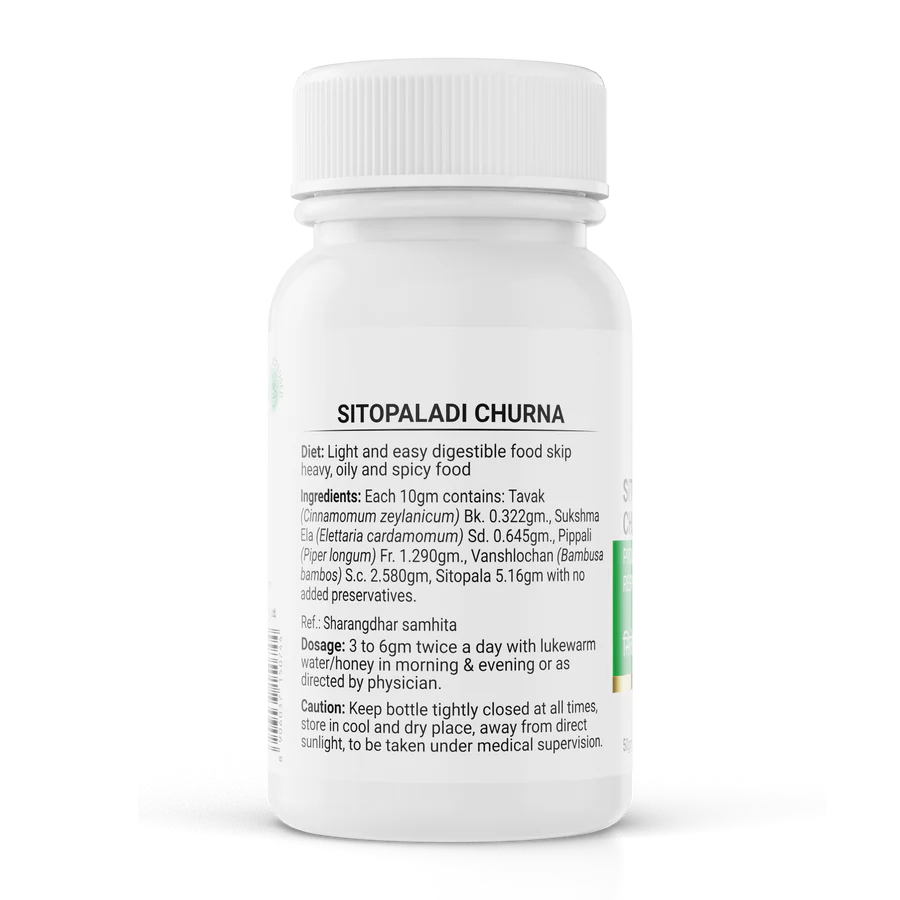 Krishna's Herbal & Ayurveda Shitopaladi Churna - 50 gms