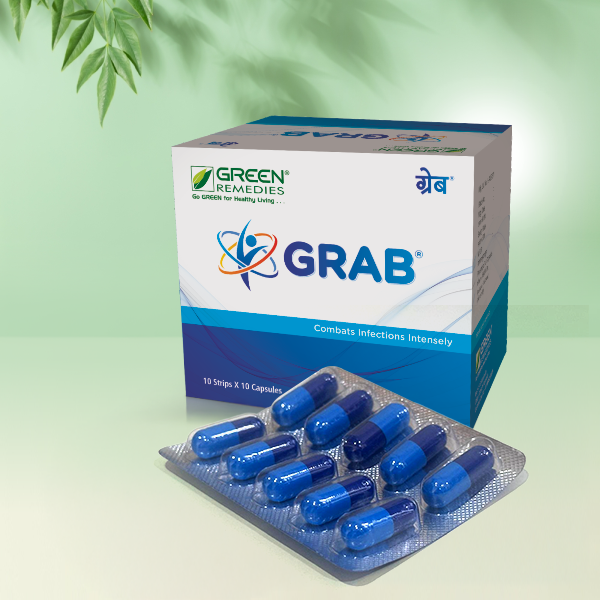 Green Remedies Grab - 10 Capsules Each Strip (Pack of 10)