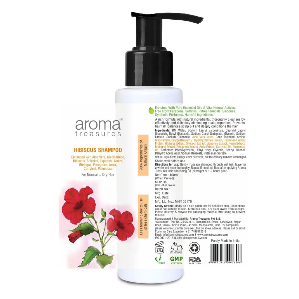 Aroma Treasures Hibiscus Shampoo - 100ml