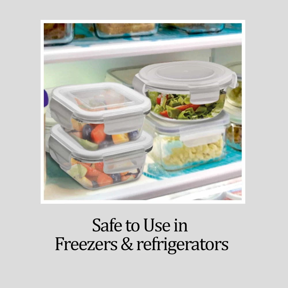Milton Treo Hi Borosilicate Clip Fresh Square Container