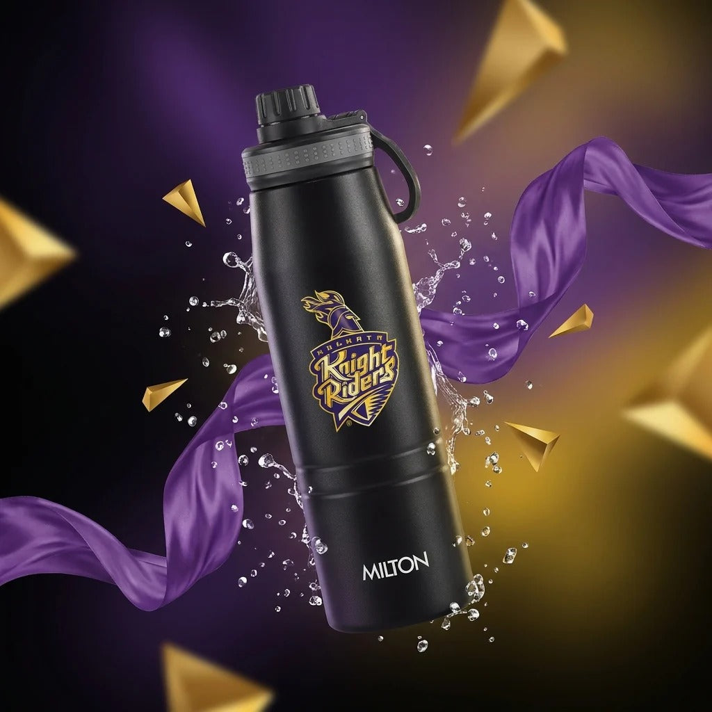 Milton Sports Sparkle KKR Thermosteel Bottle