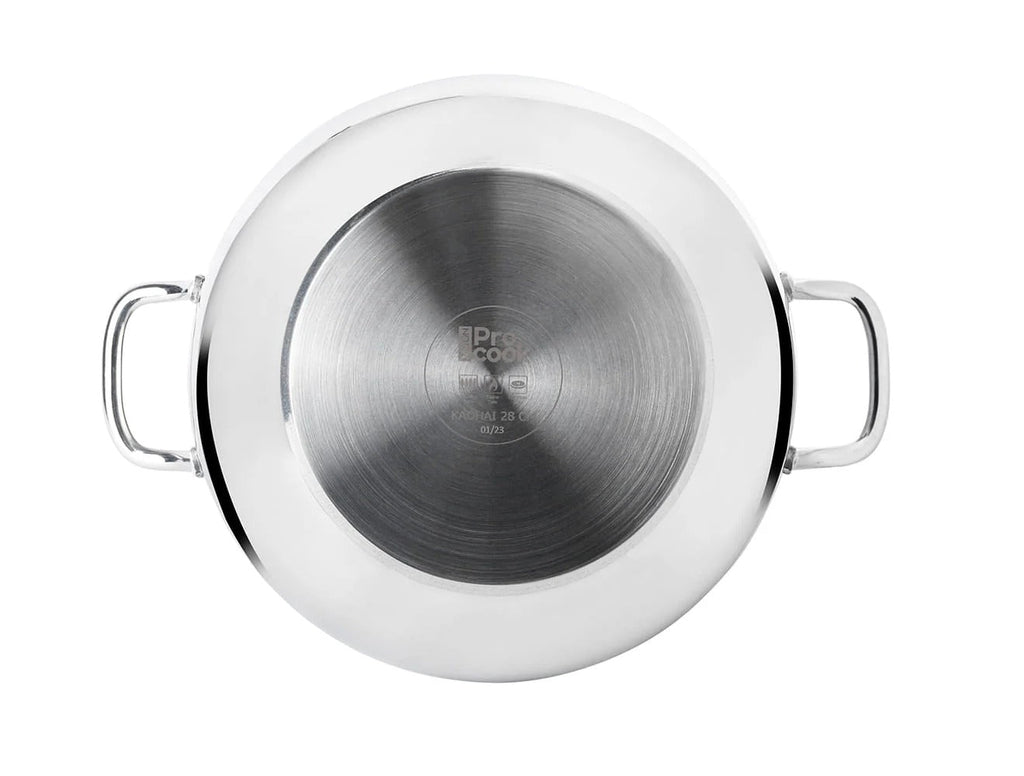 Milton ProCook Stainless Steel Kadhai with Glass Lid