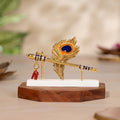 Svastika Lord Krishna’s Flute & Feather Idol for Car Dashboard