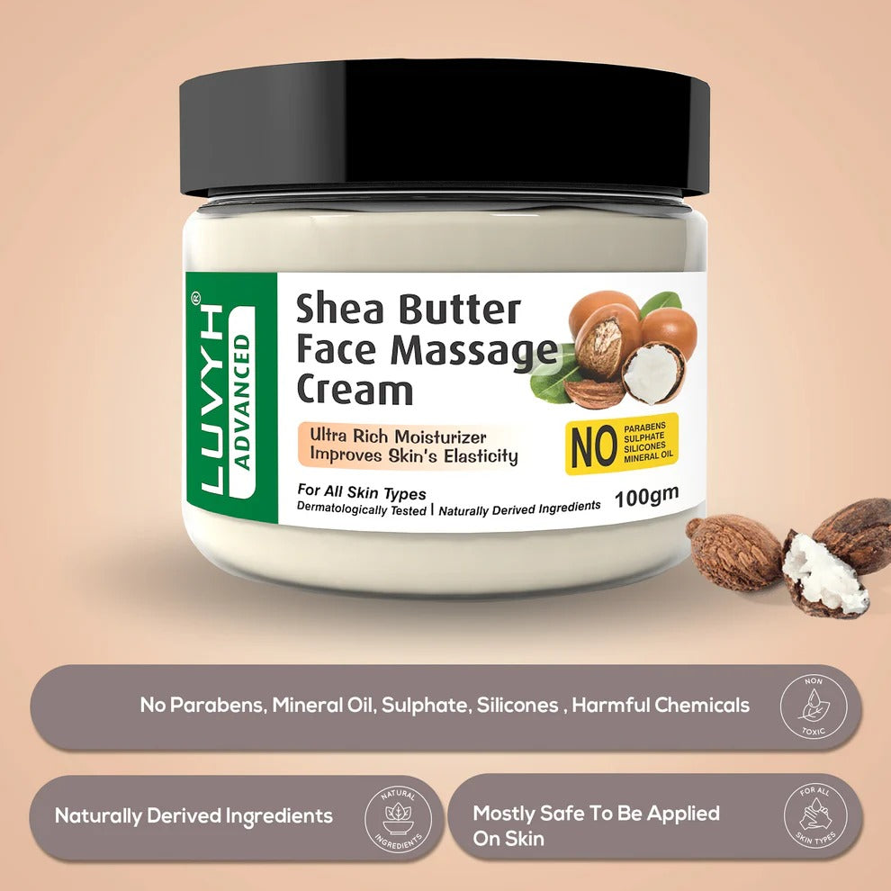 LuvYH Shea Butter Face Massage Cream - 100g