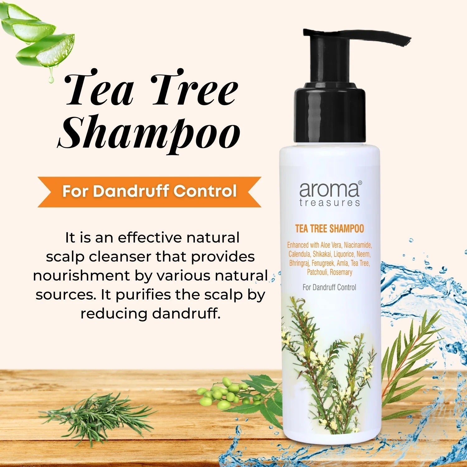 Aroma Treasures Tea Tree Shampoo - 100ml