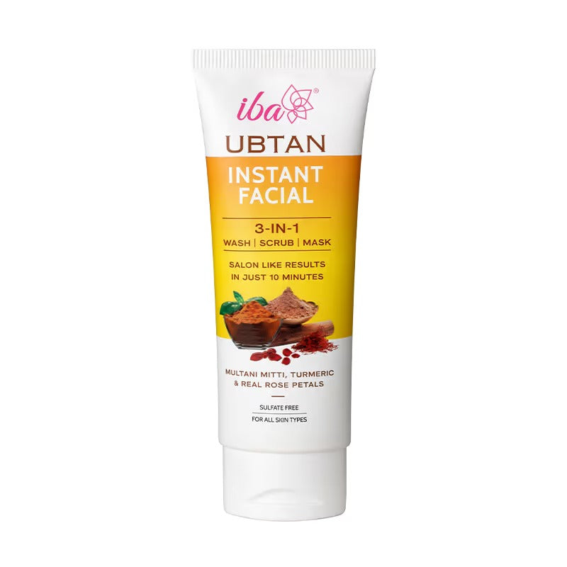 Iba 3in1 Wash, Scrub, Mask Fairness Instant Facial - 100 Gms