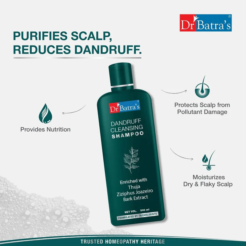 Dr. Batra's Dandruff Cleansing Shampoo Enriched With Thuja