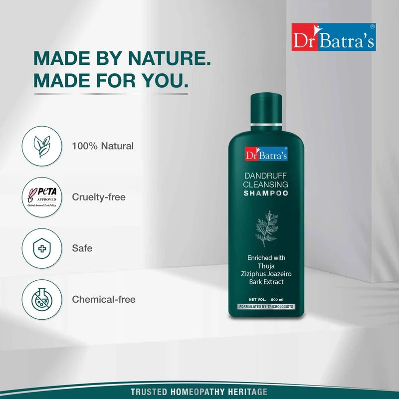 Dr. Batra's Dandruff Cleansing Shampoo Enriched With Thuja