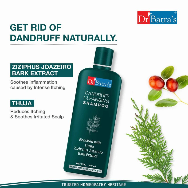 Dr. Batra's Dandruff Cleansing Shampoo Enriched With Thuja