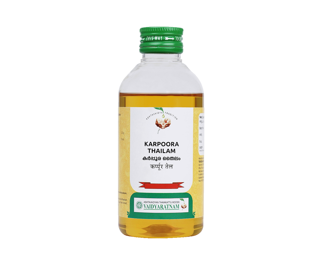 Vaidyaratnam Karpoora Thailam - 200 ml