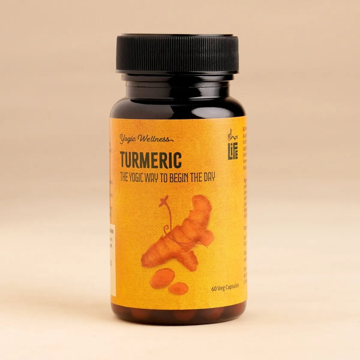 Isha Life Turmeric Powder in Veg Capsules - 60 Caps