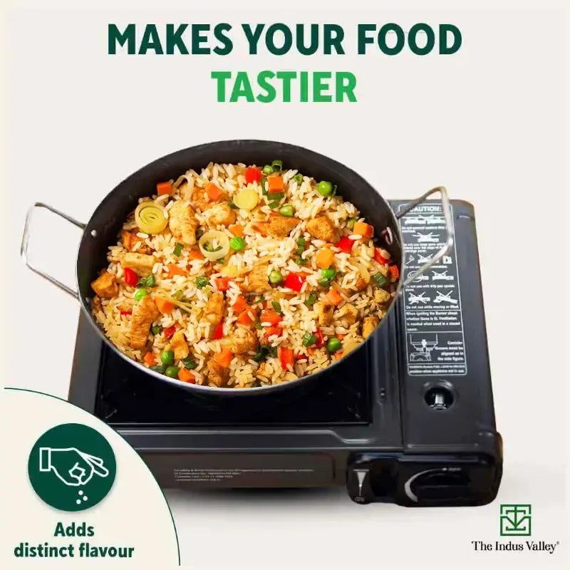 The Indus Valley 100% Pure Iron Cookware Set - Tawa + Fry Pan + Kadai + Free Tadka Pan
