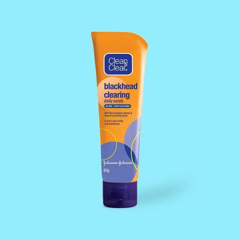 Clean & Clear Blackhead Eraser Scrub - 80 gms Tube (Pack of 2)