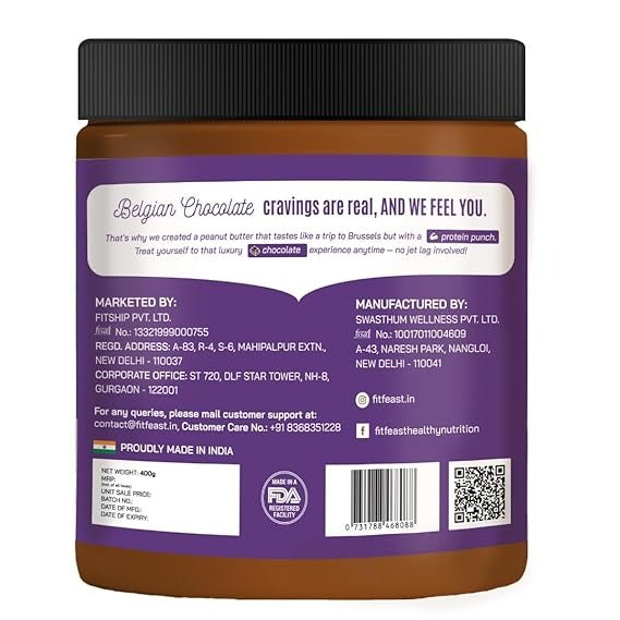 FitFeast Peanut Butter - 400 gms