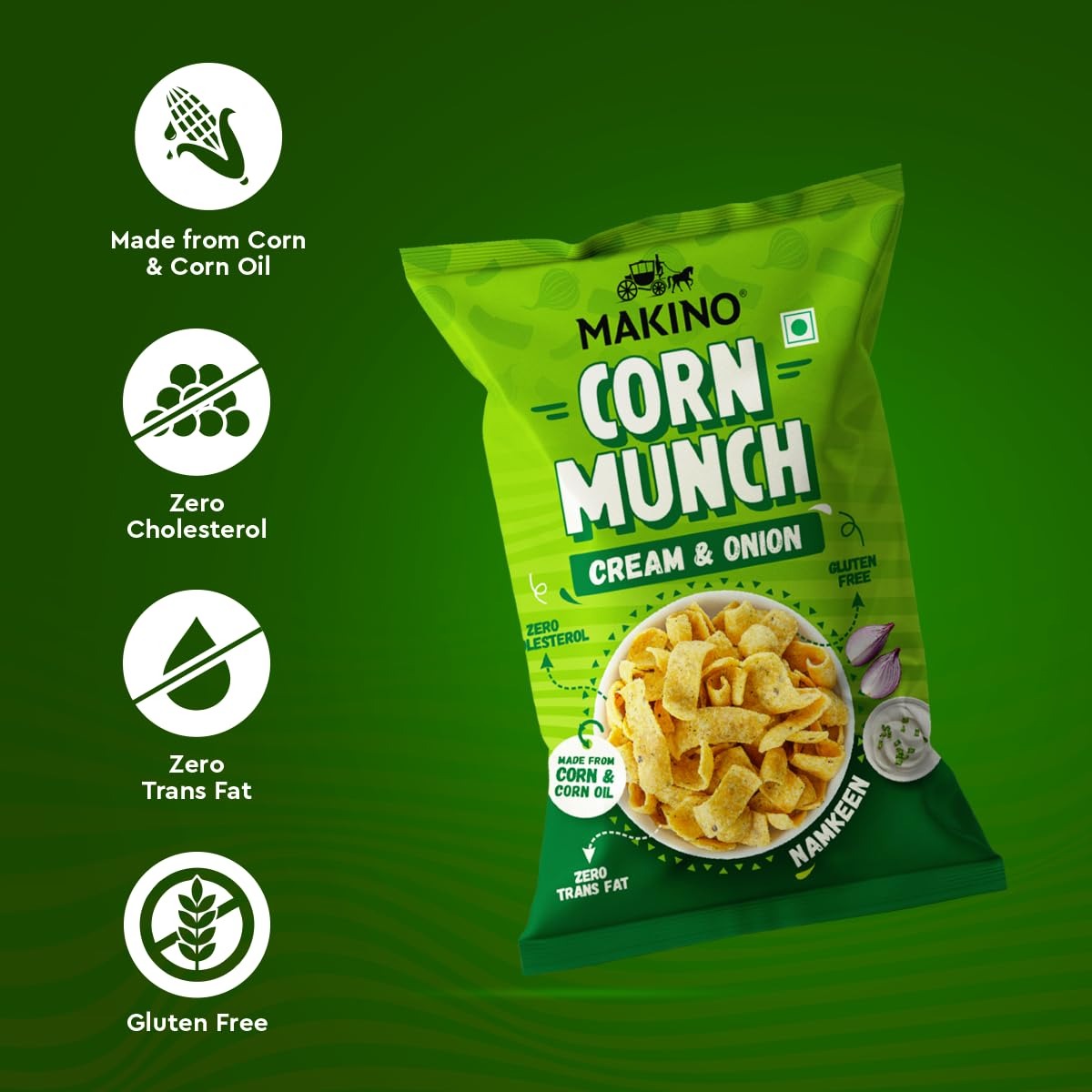 Makino Corn Chips & Nachos Combo - Pack of 4