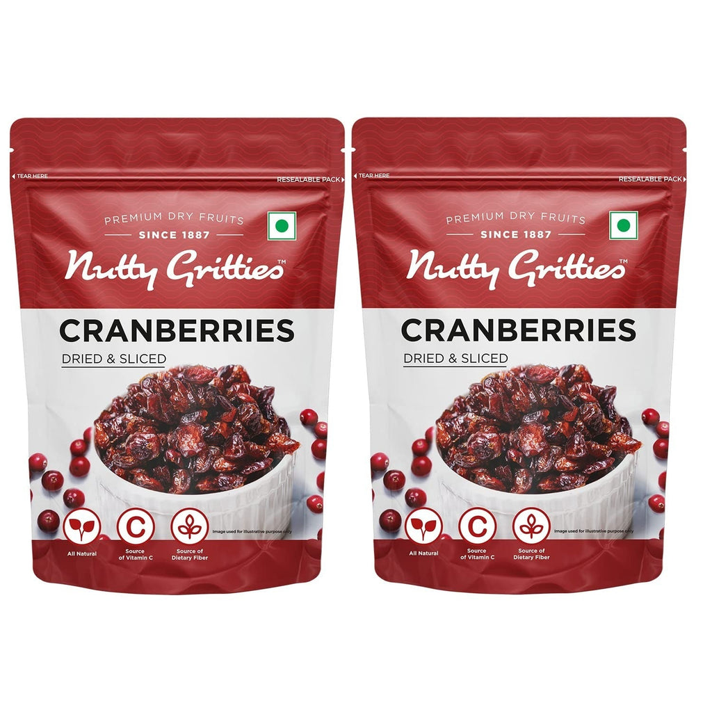 Nutty Gritties Dried US Cranberries -  200g