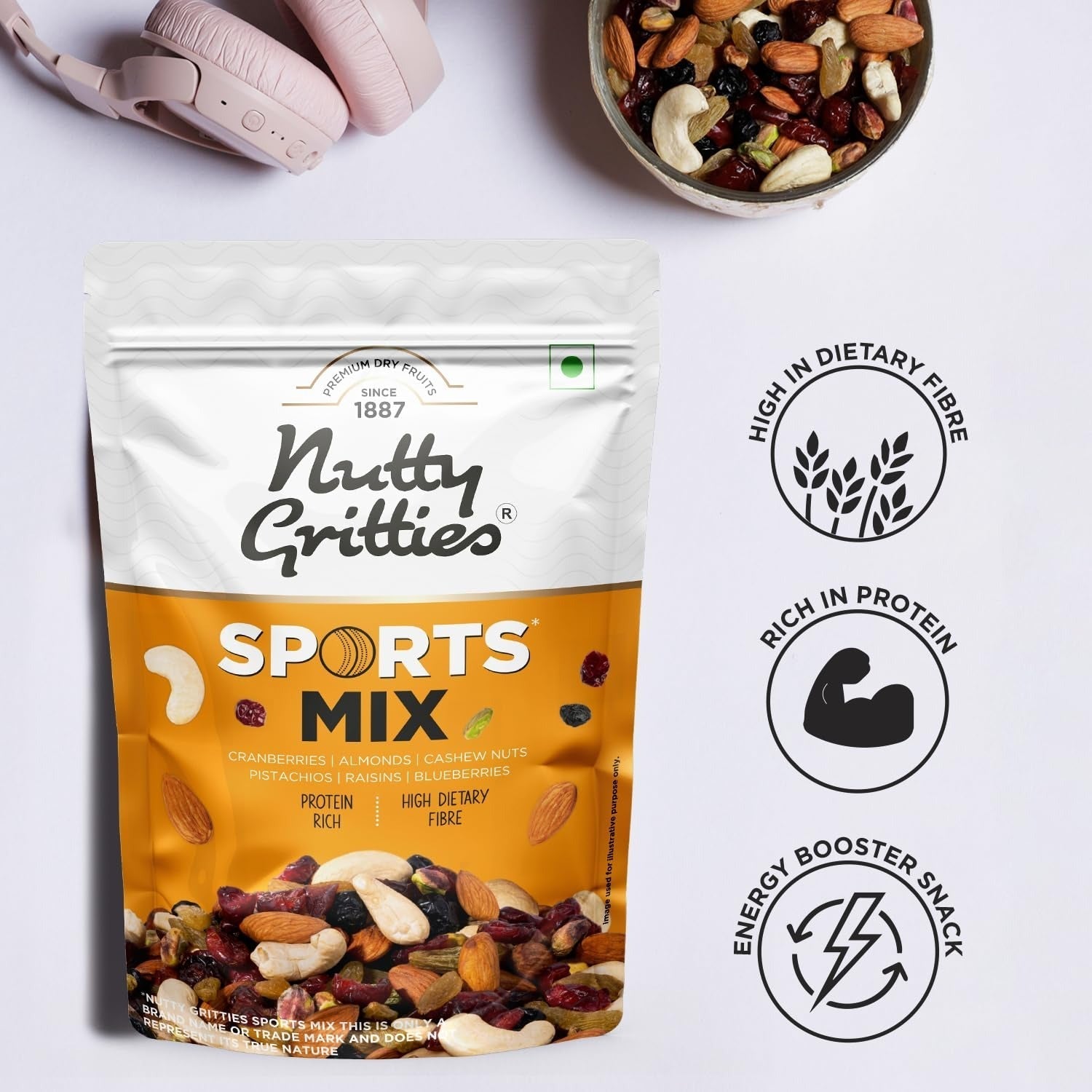 Nutty Gritties Premium Sports Mix - 350g