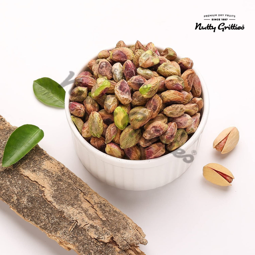 Nutty Gritties Premium Pista Kernels Roasted Unsalted - 100g