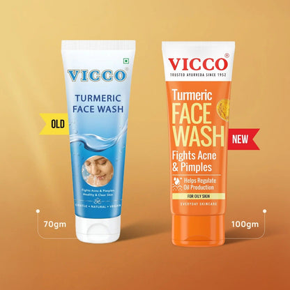Vicco Turmeric Face Wash - 100 ml