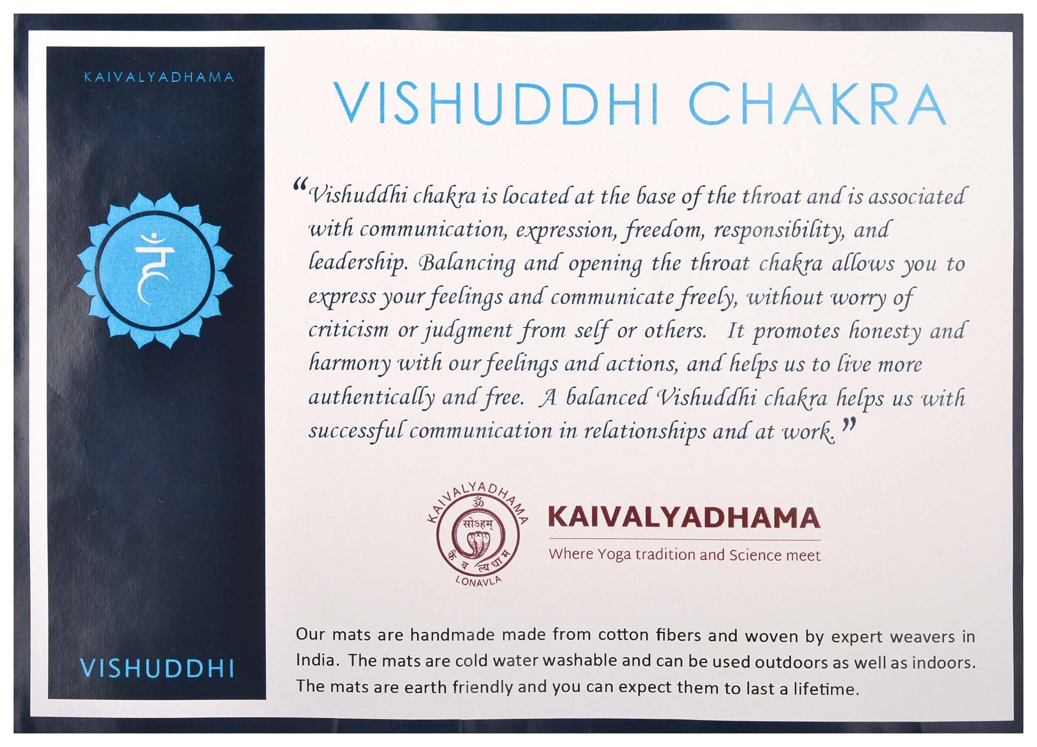 Arka Kaivalyadhama Vishuddhi Chakra Best Yoga Mat 4mm