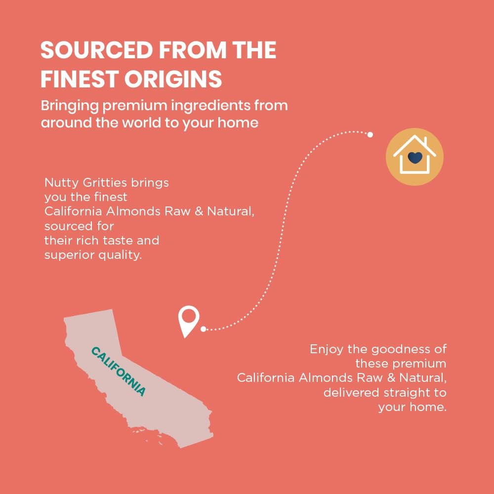 Nutty Gritties Premium California Almonds Badam - 1 Kg