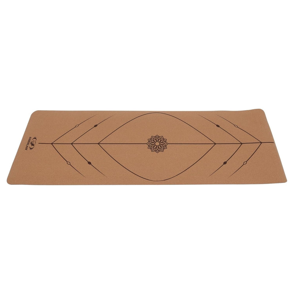 Cougar Cork Rubber Yoga Mat for Women and Men 8 MM Thick