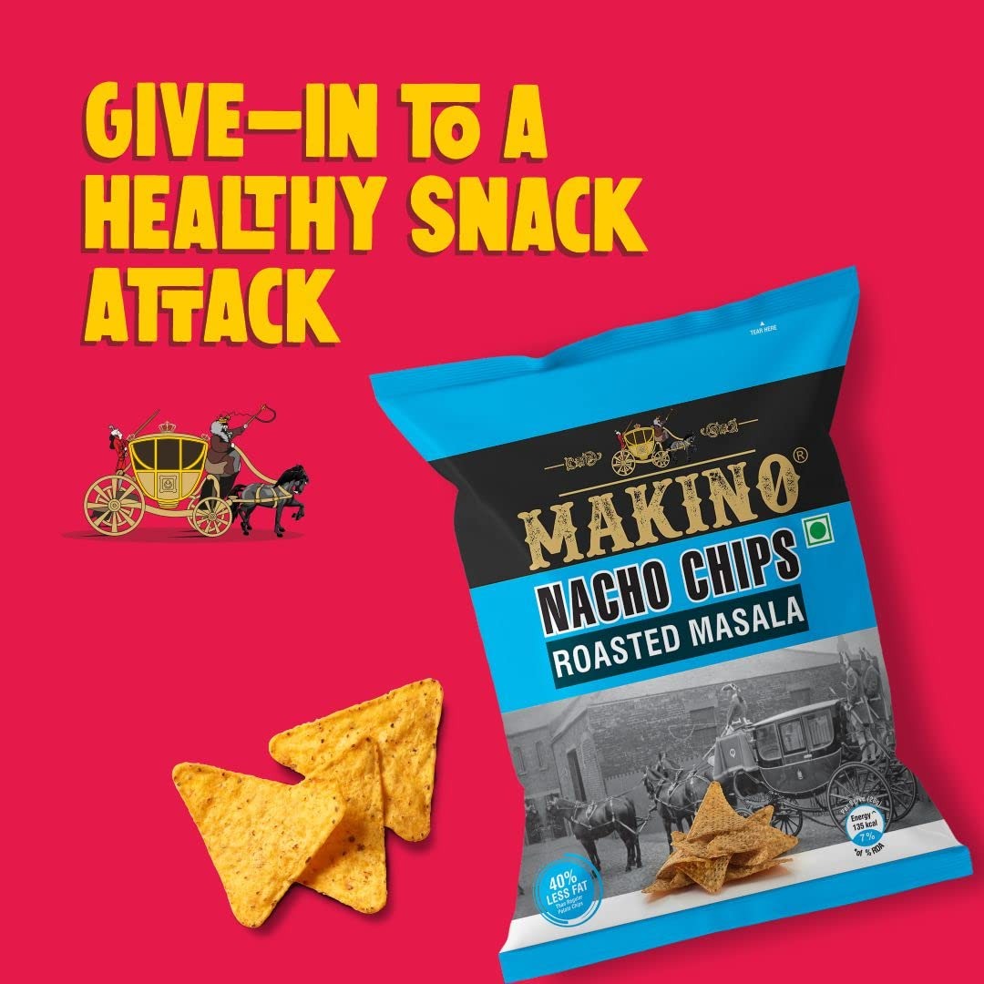 Makino Corn Chips & Nachos Combo - Pack of 4