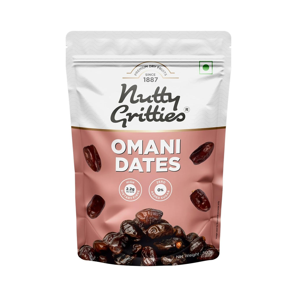 Nutty Gritties Premium Dates Omani - 500g