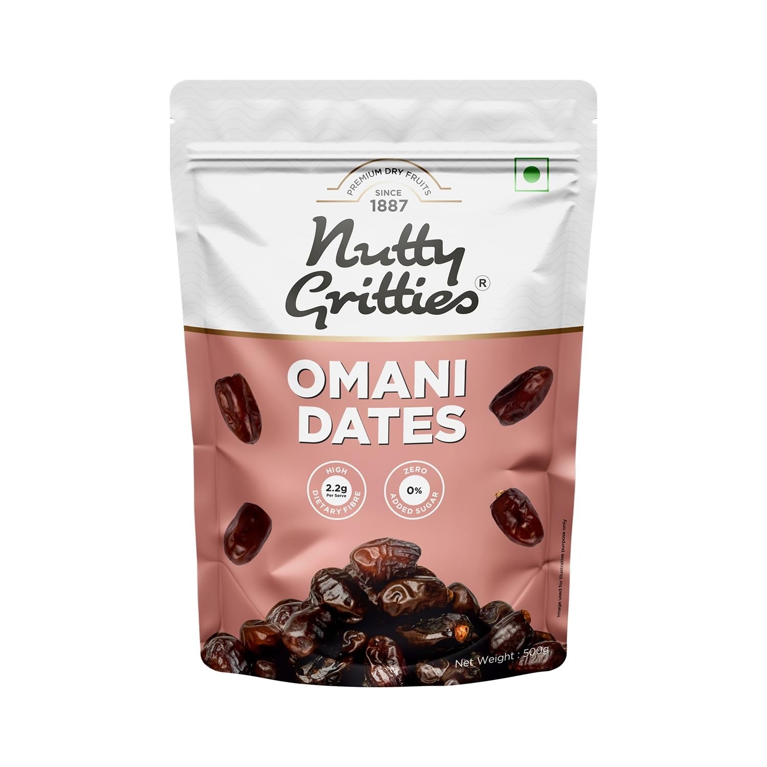 Nutty Gritties Premium Dates Omani - 500g