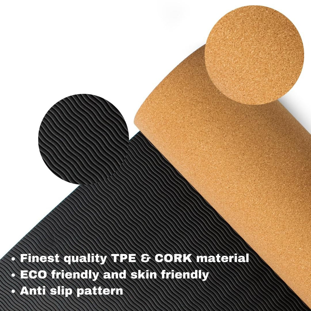 Goat Cork Yoga Mat 100% Eco Friendly Cork & Tpe