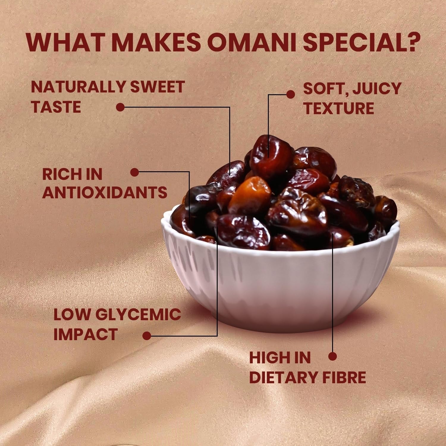 Nutty Gritties Premium Dates Omani - 500g