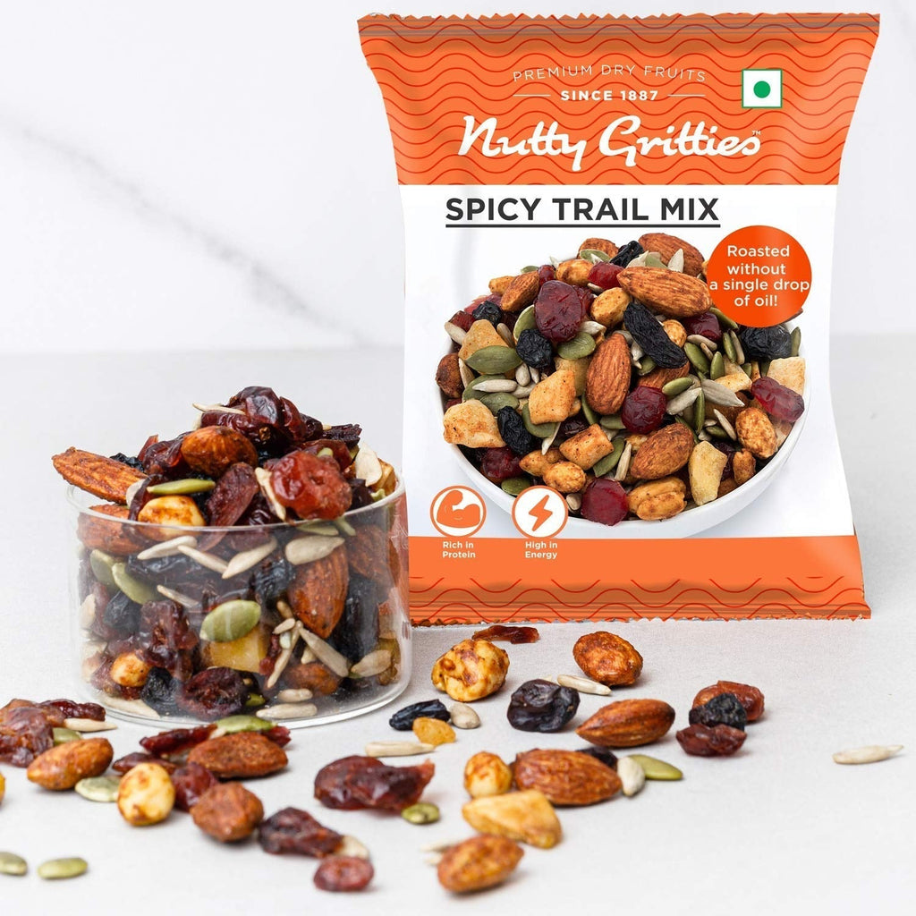 Nutty Gritties Spicy Trail Mix - Pack of 10(24g Each Pack)