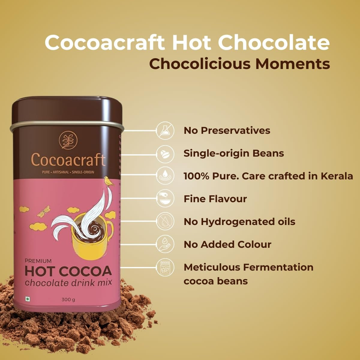 Cocoacraft Hot Cocoa Chocolate Mix - 300g