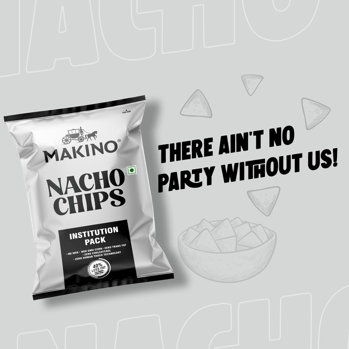 Makino Nacho Chips Jalapeno Flavour - 200g