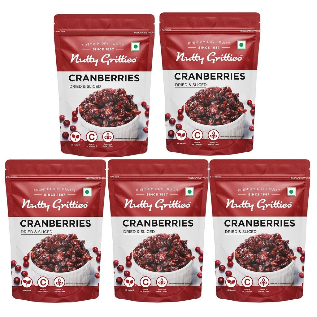 Nutty Gritties Dried US Cranberries -  200g