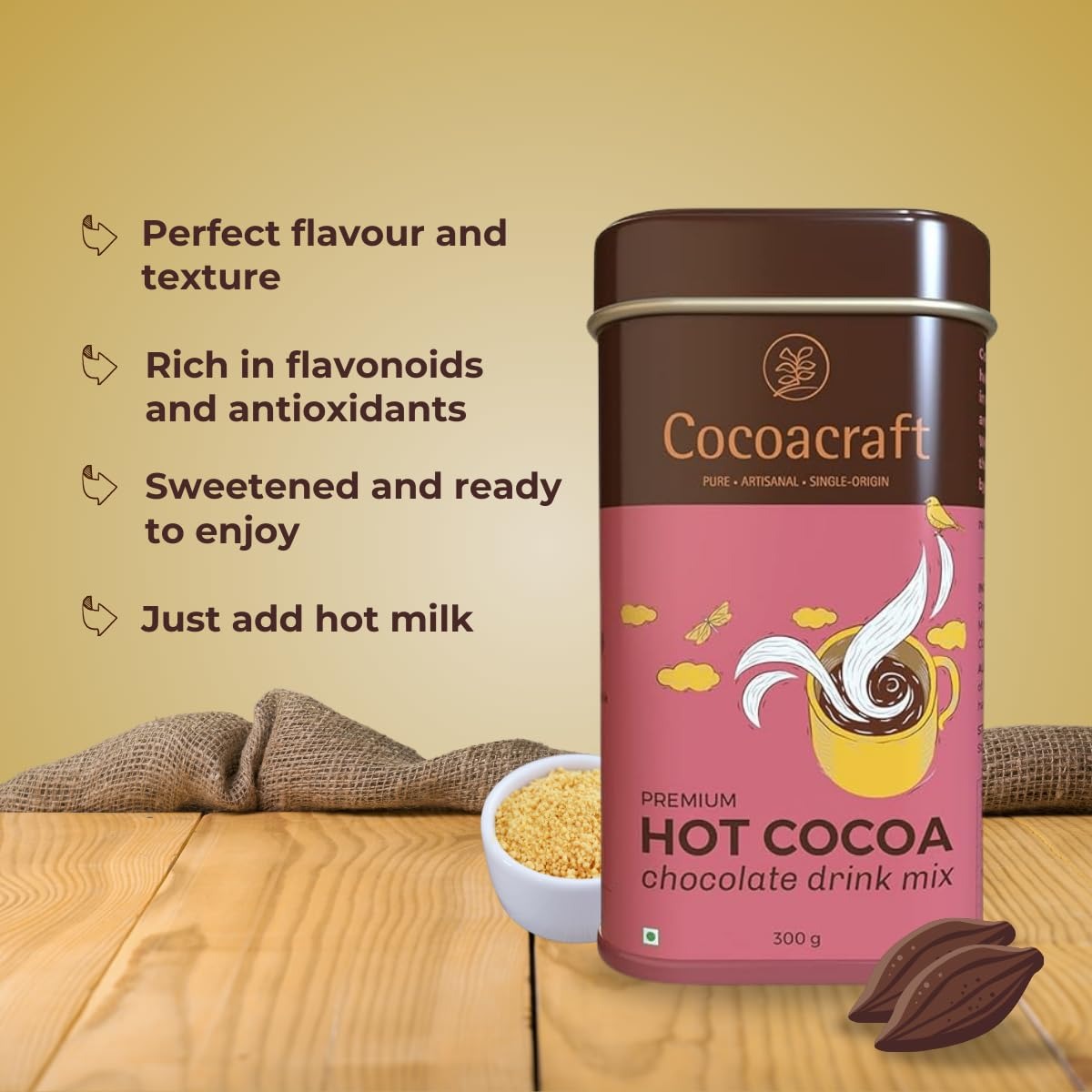 Cocoacraft Hot Cocoa Chocolate Mix - 300g