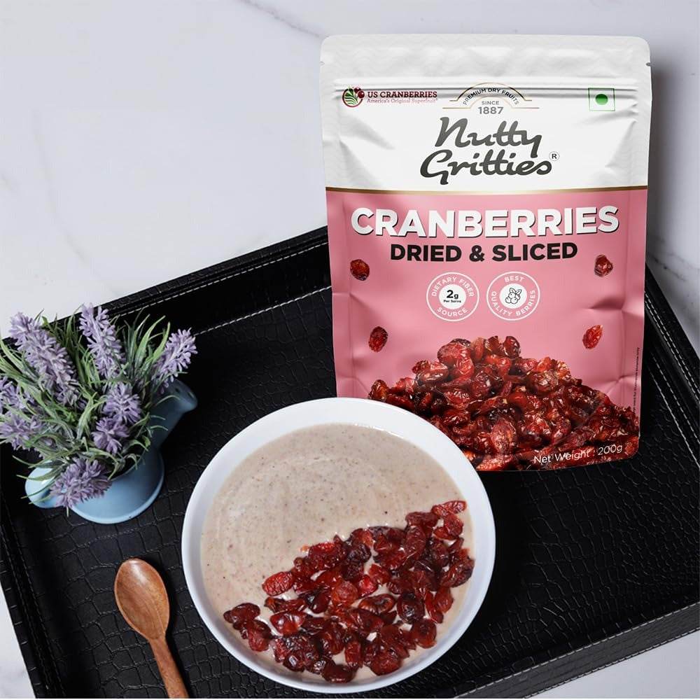 Nutty Gritties Dried US Cranberries -  200g