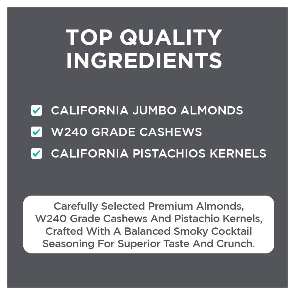 Nutty Gritties Premium Smoked Cocktail Mixed Nuts - 200g
