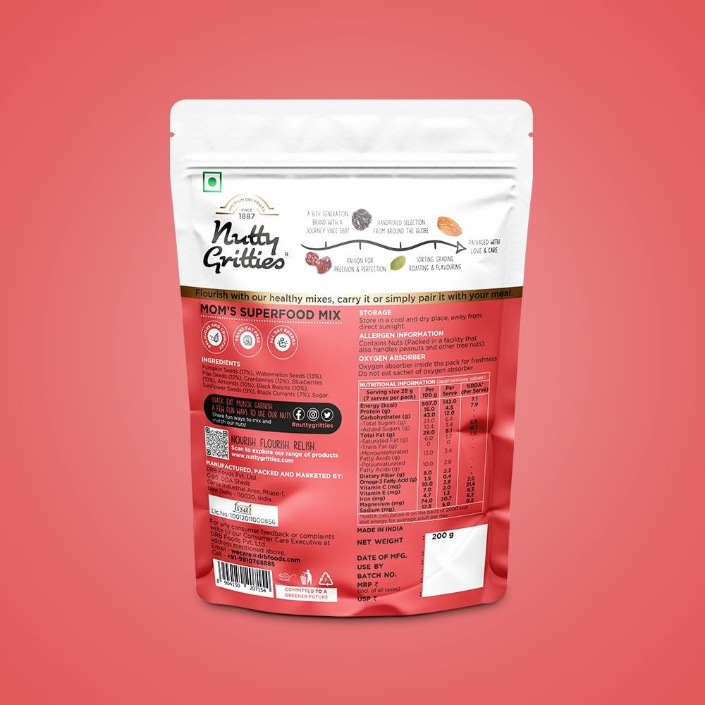 Nutty Gritties Mom's Superfood Mix - 200 gms