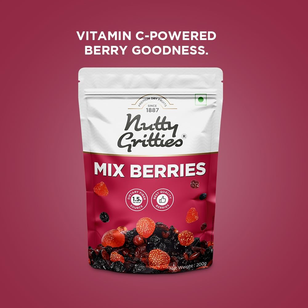 Nutty Gritties Premium Mix Berries  - 200g
