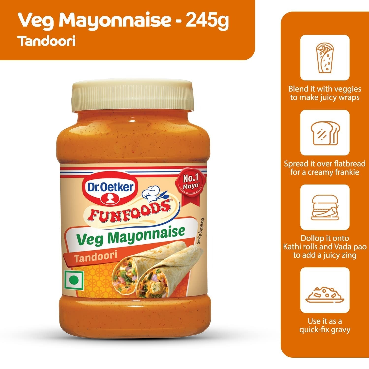 Dr. Oetker FunFoods Tandoori Masala Mayonnaise