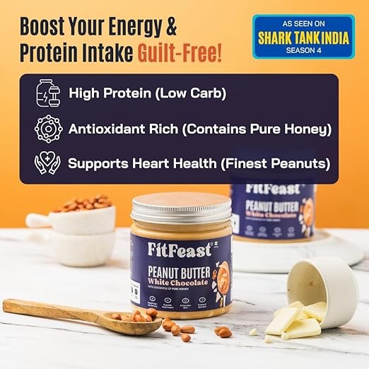 FitFeast White Chocolate Peanut Butter - 400 gms