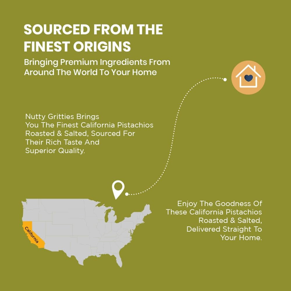 Nutty Gritties California Pistachios Roasted & Salted - 200g