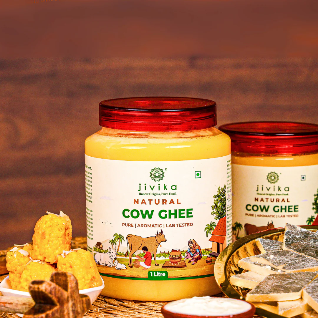 Jivika Pure Natural Cow Ghee - 1000 ml